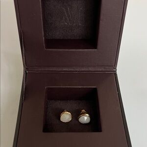 MONICA VINADER Gold Moonstone Stud Earrings